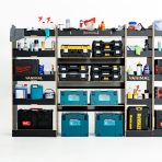 Nissan Interstar 2025 full-coverage hexaboard racking with bulkhead module and continuous front, middle and rear storage