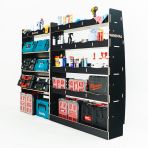 Nissan Interstar 2025 hexaboard driver‑side and bulkhead racking with toolbox shelves and rear storage