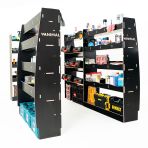 Nissan Interstar 2025 modular hexaboard racking with bulkhead compartments, toolbox module and twin rear units