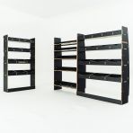 Nissan Interstar 2025 modular hexaboard racking with bulkhead compartments, Festool Systainer shelves and 15‑compartment OS rear unit