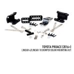 Toyota Proace (2016-) Linear-6 LED Light Bar Bumper Integration Fitting Kit Brackets