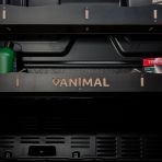 Close-up view of the racking compartments