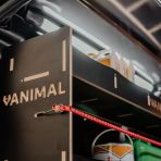 Close-up view of the Vanimal branding and pre-notched for bungee cords