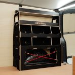 Side van angle view of the Fiat Scudo Hexaboard Rear Ulti-Rack Van Racking