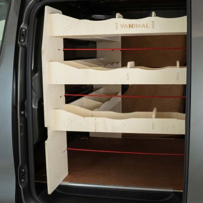 Fiat Scudo SWB L1 2022- NS Rear Racking and Bulkhead/Front LH L-Rack - Outside L H side of van