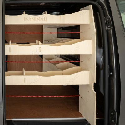 Outside view of the Fiat Scudo LWB NS Rear Racking and Bulkhead/Front RH L-Rack