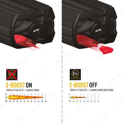 Lazer Triple-R 750 Elite LED Light Bar E-Boost On/Off E-Mark Compliant Mode