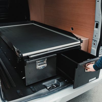 VW Transporter T7 2025- ProTop Twin Drawer System with Sliding Tray  1680mm  Deep Drawer