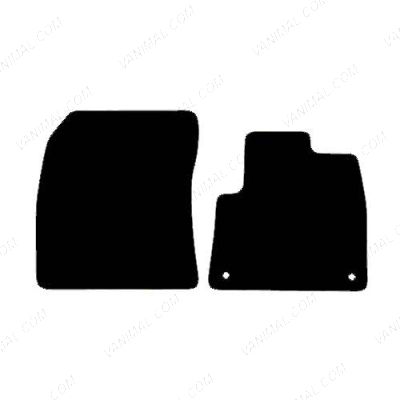 Citroen Berlingo 2018+ Tailored Front Rubber Floor Mat (Heavy-Duty Checker Plate – Twist/Turn Fixings, 1 Piece)