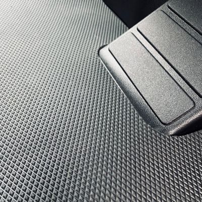 VW Caddy 2021- Tailored Front Rubber Floor Mats (3mm Diamond – 2 Piece, NO Fixings)