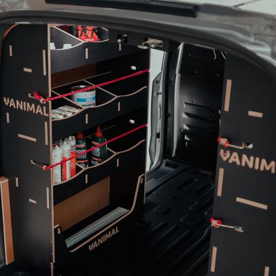 Nissan Townstar 2022 L2 van racking set with NS rear and OS full-length modules