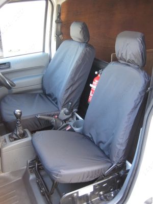 Ford Transit Connect 2002-2014 Tailored Waterproof Front Pair Seat Covers (No Armrests & Folding)