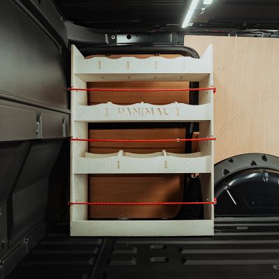 Premium 12mm plywood van racking for Nissan Townstar L2 offside front section