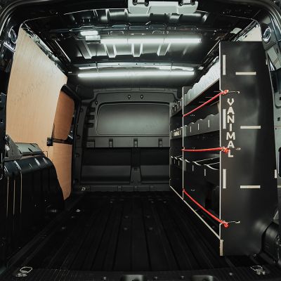 Heavy-duty phenolic-coated hexaboard racking for Nissan Townstar 2022 L2 vans