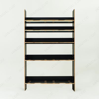 Black hexaboard Systainer racking for Nissan Interstar 2025 OS front