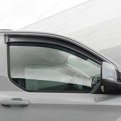 Driver side view of the VW Transporter T7 2025- Set of 2 Adhesive Wind Deflectors