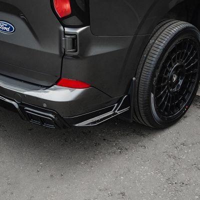 Ford Transit Custom 2023- Matt Black Rear Bumper Protector