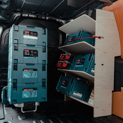 Durable work-ready ply toolbox racking for Nissan Townstar 2022+ L2