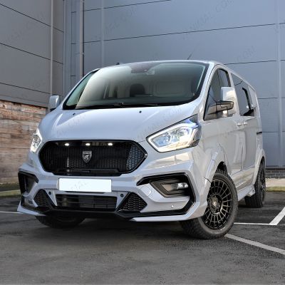 Ford Transit Custom fitted with 20" Predator Iconic Matte Black Alloy Wheels