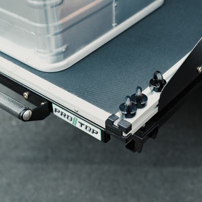 ProTop branding on the ProTop Twin Drawer System with Sliding Tray