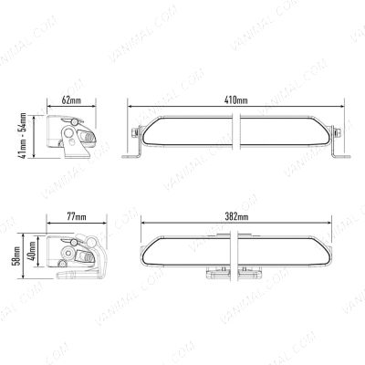 Lazer Lamps Linear-12 Elite LED Light Bar Dimensions