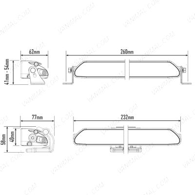 Lazer Linear-6 Elite LED Light Bar Dimensions