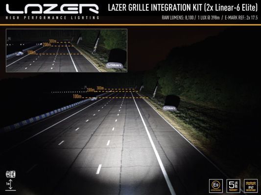 Lazer Lamps Linear-6 Elite LED Light Bar Performance in distance
