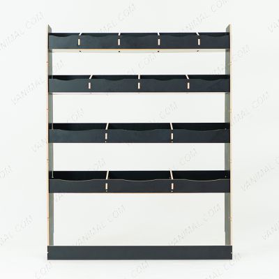 Black hexaboard van racking for Nissan Interstar 2025 NS rear