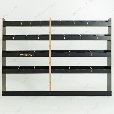 Complete Nissan Interstar 2025 driver side van racking system, rugged black finish