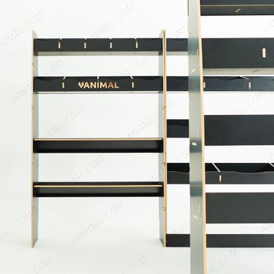 SIde van view of the MAN TGE 2017- MWB Hexaboard Triple Van Racking System with x2 Toolbox Shelves