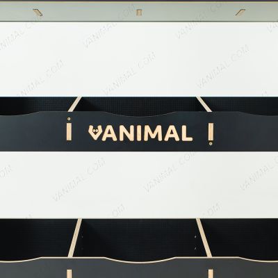 Bulkhead van racking system, rugged black finish