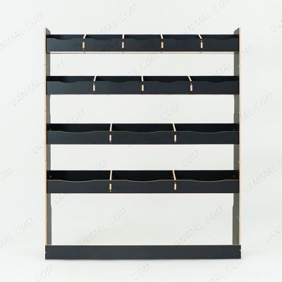 Nissan Interstar 2025 full-width bulkhead van racking in black hexaboard finish