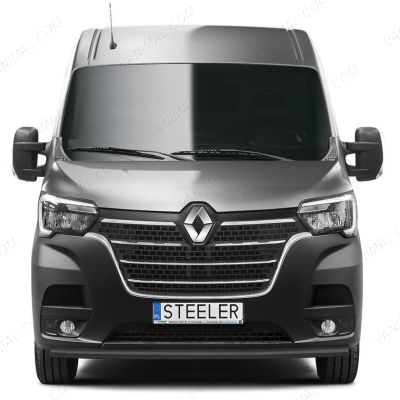 Renault Master 2019-2024 Black Front Spoiler Splitter Sports Bar 2019-
