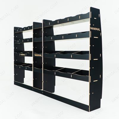 High‑capacity hexaboard racking system for Nissan Interstar 2025 with front and balanced rear storage