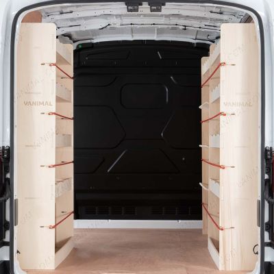 Nissan Interstar 2025 premium plywood triple racking system with toolbox shelves