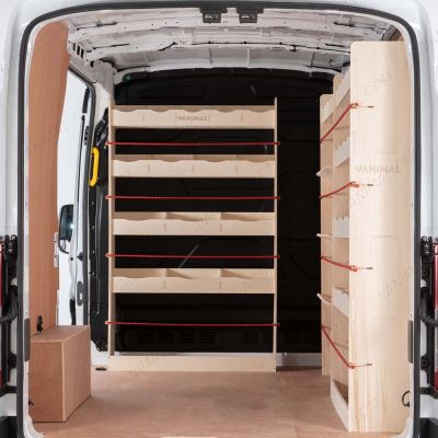 Nissan Interstar 2025 premium plywood racking with bulkhead, toolbox front and rear units