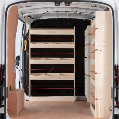 Nissan Interstar 2025 premium plywood driver‑side Festool and bulkhead racking