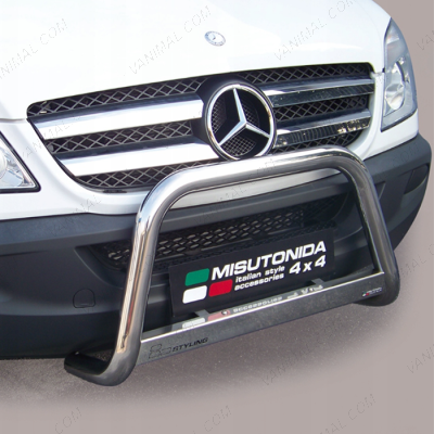 Mercedes Sprinter 2006-2013 Polished Stainless Steel Front A-Bar