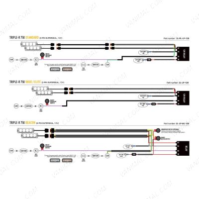 Mercedes Sprinter 2013-2017 Lazer Lamps Triple-R 750 Diagram