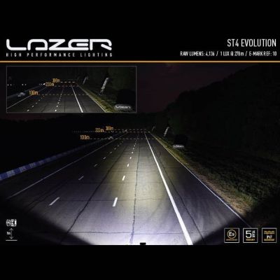 Lazer Lamps ST4 Evolution LED Light Performance in distance