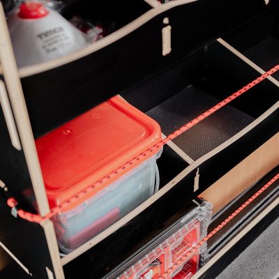 VW Transporter T6 T6.1 SWB Hexaboard NS Rear Racking compartments