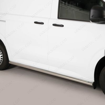 Ford Transit Custom 2023- SWB Polished Stainless Steel Side Bars
