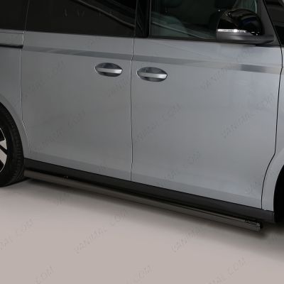 VW ID Buzz 2023- SWB Black Stainless Steel Side Bars