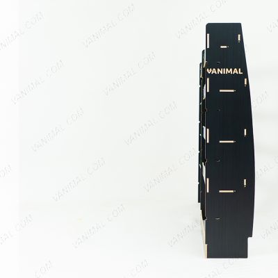 Rear van view of the Ford Nissan Interstar 2025- Hexaboard Driver Side Van Racking with x3 Toolbox Shelves 