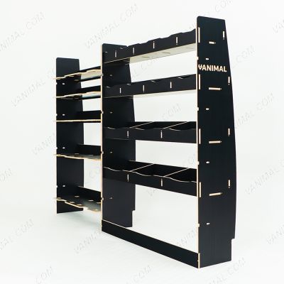 Hexaboard Festool Systainer racking with OS rear shelving for Nissan Interstar 2025