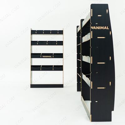 Heavy‑duty hexaboard triple‑pack racking for Nissan Interstar 2025 with toolbox module and full‑height bulkhead and rear storage