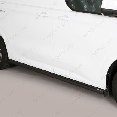 Ford Transit Custom 2023- SWB Black Stainless Steel Side Bars