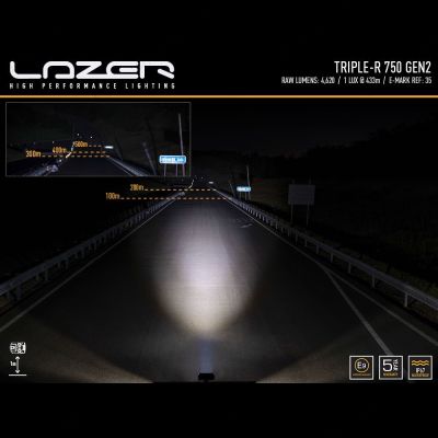 Lazer Lamps Triple-R 750 LED light Beam Pattern Enhancement