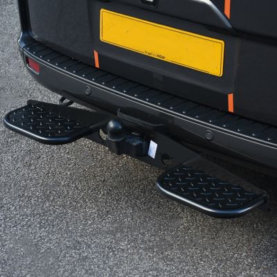 Black Universal Tow Bar Step for Vans