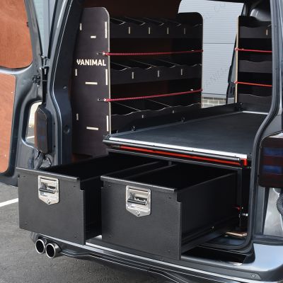 ProTop Sliding Deck and Deep Twin Drawer System for Vans - 1230mm wide 